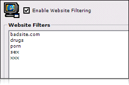 SpyAgent Filtering Features
